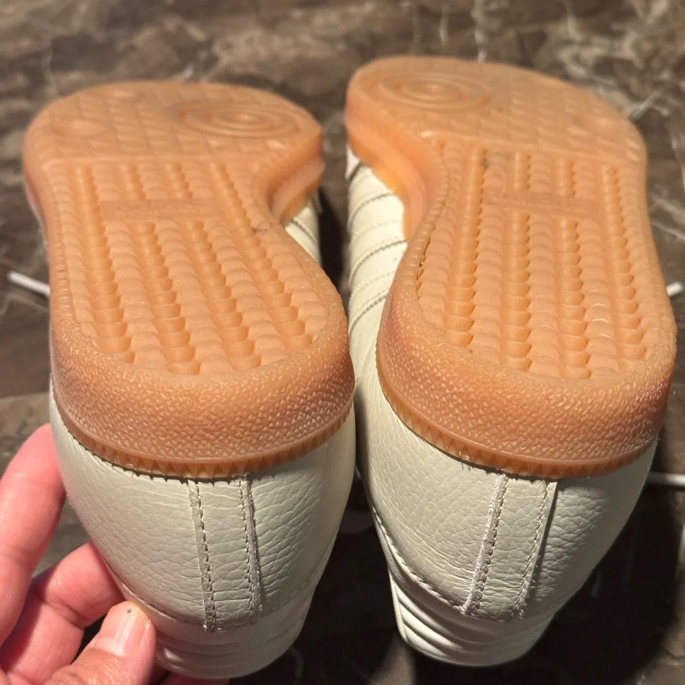 Adidas Samba Sneakers in Light Tan and Beige - Picture 11 of 17